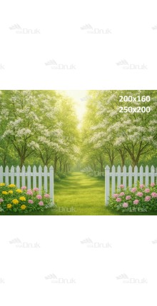 Tło fotograficzne Sad 3598